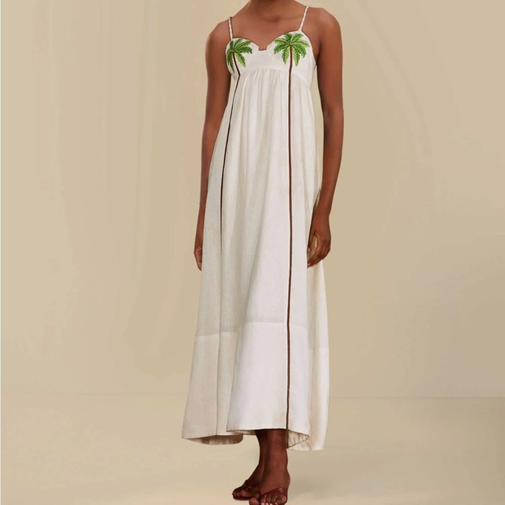 Farm Rio Coconut Tree Maxi Dress